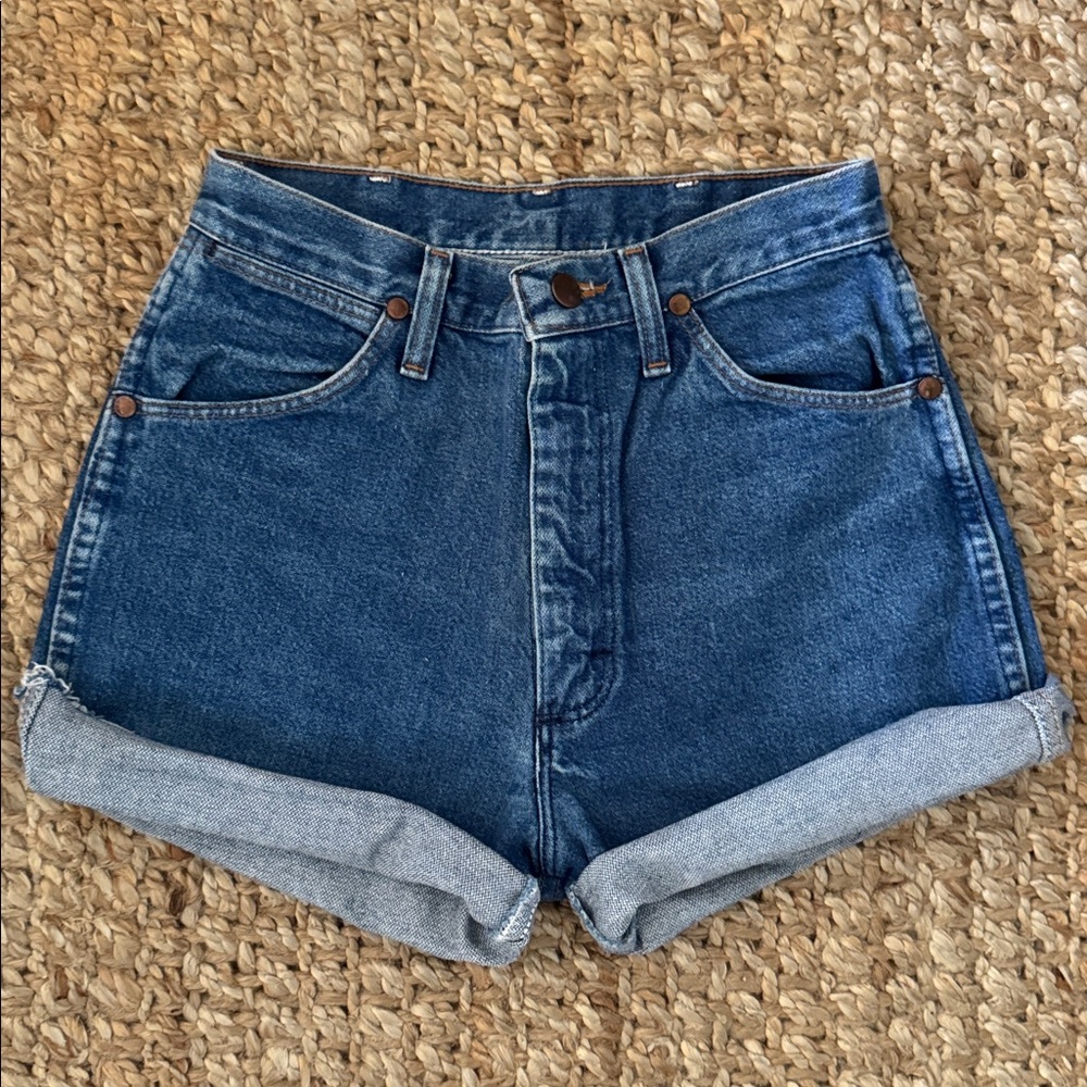 Vintage wrangler Classic Blue Denim Women's Shorts size 24/25